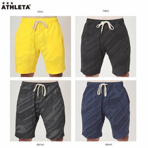 1496887-ATHLETA/メンズ フットサルウェア サッカーウェア ジャガードスウェットハーフパンツ/L