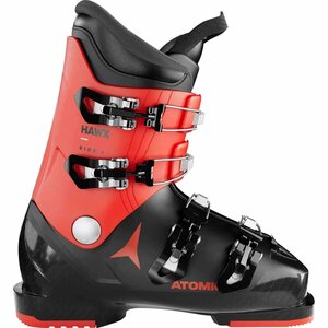 1566623-ATOMIC/HAWX KIDS 4 BLK/RED ジュニア スキーブーツ 4バックル/24.0