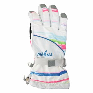 94376-MOBUS/ Kids Junior girls ski glove adjust code multi * border pattern /JSS
