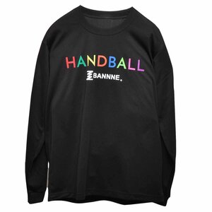 1262088-BANNNE/ handball L/S long T-shirt long T long sleeve black /M