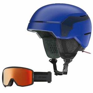 1571972-ATOMIC/COUNT JR Kids Junior snow helmet snow goggle set /S