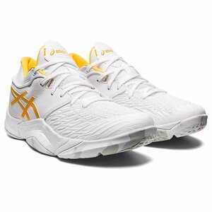 1430752-ASICS/UNPRE ARS LOW ユニセックス バスケットボール シューズ ホワイトサフラン/