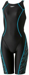 1581255-SPEEDO/レディース フレックスシグマカイセミオープンバックニースキン 競泳水着 WA承認モデル