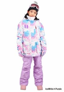 1105983-BANNNE/Snow Crystal Girls Snow Suit ガールズ スキーウェア 上下