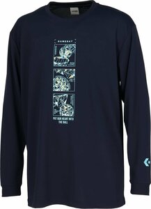 1512585-CONVERSE/メンズ プリントロングスリーブシャツ 長袖Tシャツ バスケットボール プラクティス