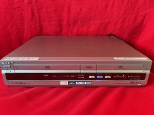 SONY Sony VHS/HDD/DVD one body recorder RDR-VH85 2006 year made remote control lack electrification OK