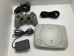 HS366-240518-035[ used ]SONY PlayStation one body cover opening and closing button ... taste lack of equipped operation verification settled PS one Sony 