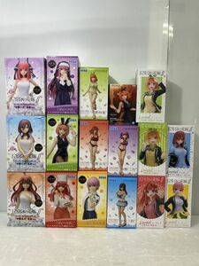 HM054-240507-54【中古】五等分の花嫁 フィギュア 17点まとめ SPM Kyunties Coreful 中野 一花 二乃 三玖　四葉 五月 制服 ディーラー他