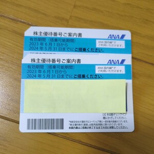ANA★全日空★株主優待券2枚セット★2024/5/31