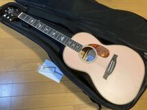 ★新同超美品! PRS SE P20E Fishman GT1ピックアップ搭載 パーラーサイズギター ピンク ポールリードスミス バードインレイ Pink Lotus_画像1