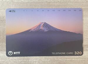 未使用 コレクション品 富士山 風景 テレフォンカード テレカ 320度 250-226-1989.2.15 山梨支社発行