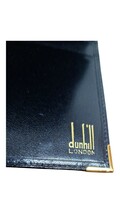 21452 ダンヒル/dunhill/長財布/札入れ/二つ折り/小銭入れなし/レザー/黒/ファッション/エレガント/メンズ/レディース/コレクター収集_画像6