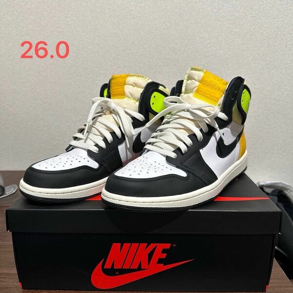 Nike Air Jordan 1 High OG Volt Gold ナイキ エアジョーダン1 ハイ OG ボルトゴールド