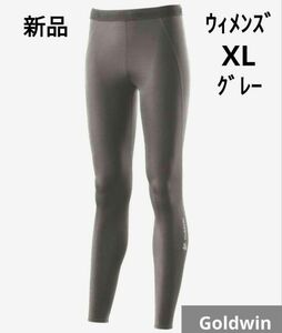 新品 ゴールドウイン C3fit コンプレッションロングタイツ 【XL】 グレー レディース