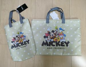 【新品】 ミッキー＆フレンズ 靴袋 シューズケース レッスンバッグ 新入園②