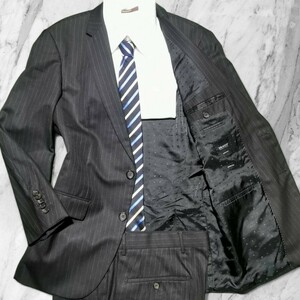  regular price 25 ten thousand!!! special order TAILORED!!![HUGO BOSS Hugo Boss ] superfine fiber!!! SUPER160'S Italy made top class * DRAGO company suit setup 46 M
