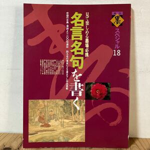 キヲ☆0509[季刊 墨スペシャル 18 名言名句を書く 見て楽しめる墨場必携] 1994年