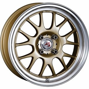 RS ST AIR MONOBLOCK 15インチ 5.5J +45 4-100 ゴールド/ポリッシュリップ 4本セット クリムソン RS ST AIR モノブロック CRIMSON