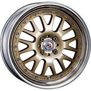 RS WP MAXI MONOBLOCK 16インチ 6.5J +35 4-98 ゴールド/ポリッシュリップ 4本セット クリムソン RS WP MAXI モノブロック CRIMSON