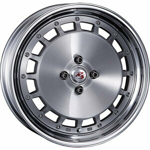 RS DP CUP MONOBLOCK 16インチ 5.5J +45 4-100 ブラッシュド/バフクリアリップ 4本セット クリムソン RS DP CUP モノブロック CRIMSON