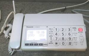 中古☆Panasonicパナソニック KX-PD303-W ファックス ファクシミリ FAX/電話機 親機のみ 動作確認済☆即決