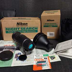 * Nikon Night search night vision camera night vision scope night vision NIKON NIGHT SEARCHtere converter 2.8x at that time 30 ten thousand jpy and more junk treatment 