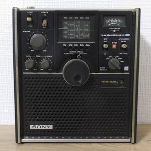 昭和レトロ SONY ソニー スカイセンサー ICF-5800 BCLラジオ 動作未確認 要修理品 ジャンク品 ロッドアンテナは問題なし
