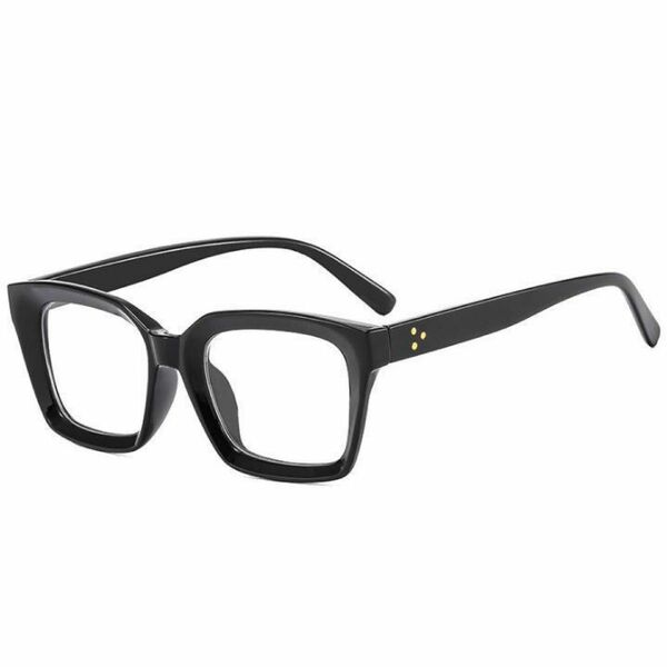 伊達メガネ 大きめ スクエア ブルーライトカット 黒縁 軽量 PCメガネ 黒色 度なし メンズ レディース 伊達眼鏡 伊達めがね