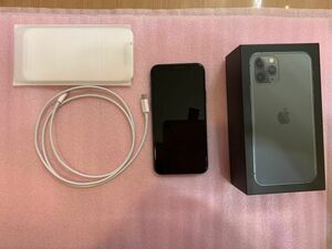 ※あやまま様専用※iPhone11pro64GBミッドナイトグリーンSIMロック解除済