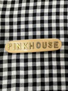 * Pink House * with logo barrette * beige X Gold * Ingeborg * Kaneko Isao * one da full world * Smart letter postage 180 jpy 