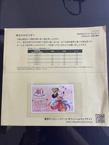 オリエンタルランド株主用 東京ディズニーランド/ディズニーシー パスポート 期限2024年6月30日まで