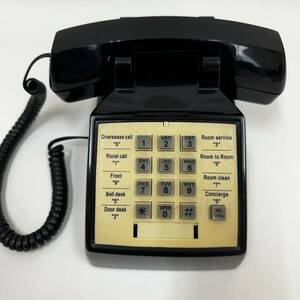 【動作OK】アメリカ ホテル モーテル ホテルフォン アンティーク インテリア 電話機 黒電話 レトロ 電話器 HOTEL PHONE