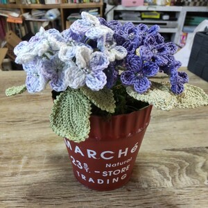 703 interior hand made crochet needle braided purple . flower .... lacework interior for 