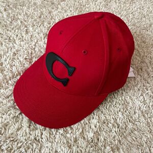COACH キャップ 帽子 レッド 赤