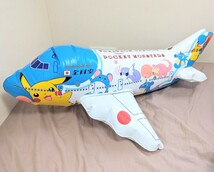 ポケモンジェット 飛行機 空ビ 90cm 空気ビニール風船 Inflatable Pokemon Jet Plane Pool Toy Rare Vintage_画像1