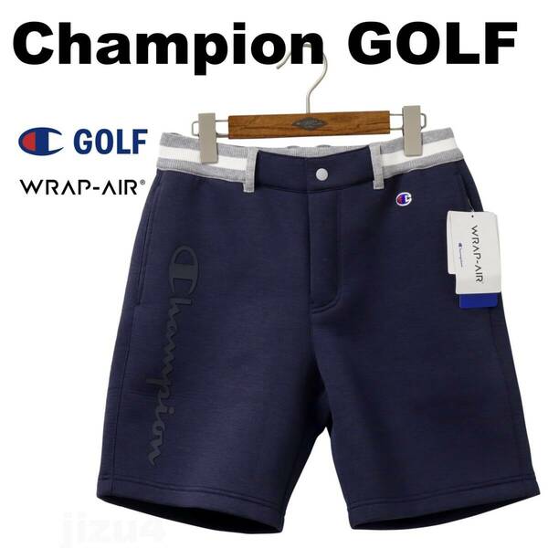 ■【XL】定価10,450円 チャンピオン ゴルフ Wrap-Air スウェット ショートパンツ紺■