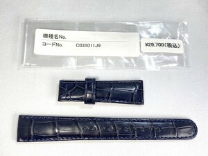 C031011J9 SEIKO Grand Seiko 19mm original leather belt crocodile navy SBGA407/9R65-0DJ0 for free shipping 