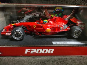 未開封新品 1/18 マテル フェラーリ F2008 F1＃2 フェリペ マッサ ホットウィールレーシング Ferrari Hot Wheels ミニカー モデルカー