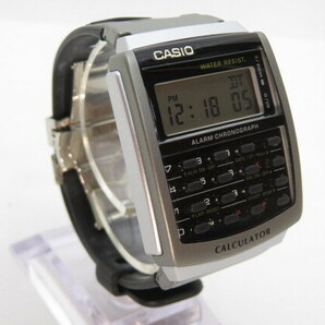 1円～【動作品】CASIO カシオ CALCULATOR カリキュレーター CA-56 データバンク デジタル腕時計 ブラック 4-11-46の画像1