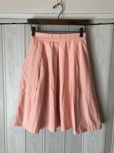 ◆tocco closet/オレンジとパープルストライプ柄のタック入りリバーシブルスカート/タグ付き未着品◆c