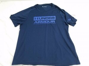 アンダーアーマー 半袖 Tシャツ 2XLサイズ ネイビー HEATGEAR　ST3