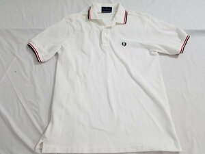  Fred Perry polo-shirt with short sleeves M size white S2