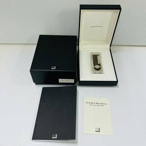 15849/ ALFRED DUNHILL ライター ローラーガスライター シルバー 喫煙具 箱付き ケース付きの画像1