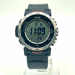 3353★CASIO/カシオ 腕時計 PRO TREK PRW-35-1AJF 10気圧防水 ワールドタイム ストップウオッチ タイマー メンズ ブラック【0425】