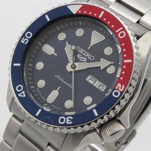 3354♭SEIKO 腕時計 5スポーツ SKX Sports Style SBSA003 10気圧防水 機械式 自動巻 手巻付 逆回転防止ベゼル スケルトン メンズ【0425】