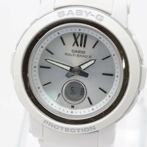 3373▲ CASIO 腕時計 BABY-G BGA-2900-7AJF 10気圧防水 耐衝撃性 電波 ソーラー ワールドタイム カジュアル シルバー【0425】