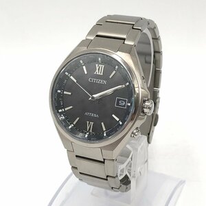 3399☆[Citizen] 腕時計 アテッサ シチズン ATTESA CB1120-50G 電波ソーラー ビジネス シンプル 秒針 日付 シルバー【0425】