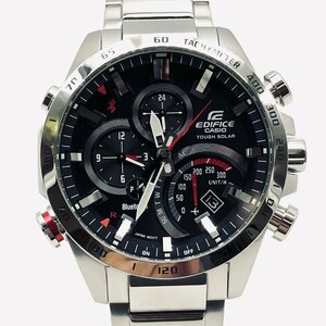 3420♭CASIO 腕時計 EDIFICE タフソーラー EQB-501XD-1AJF スマートフォンリンク デュアルタイム 10気圧防水 メンズ シルバー【0430】