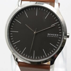 3444▲ SKAGEN 腕時計 JOHN SKW6552 5気圧防水 シンプル バーインデックス カジュアル おしゃれ メンズ ブラック【0425】