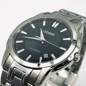 35240/ Citizen наручные часы Citizen коллекция механический иностранная модель NB0020-55E сапфир стекло простой мужской серебряный [0430]